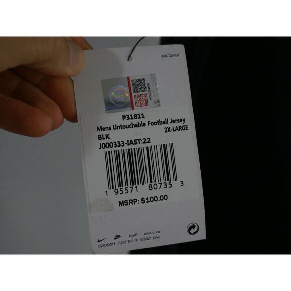 Nike Men's Iowa State Cyclones #22 Football Jersey Black XXL - Picture 5 of 9